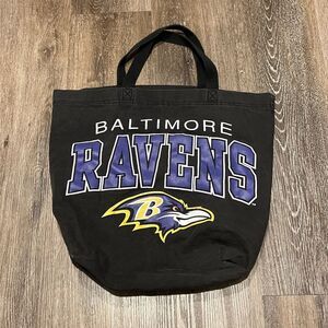 Baltimore Ravens Tote bag Black‎ Purple Faded Canvas NFL Football Shoulder Strap